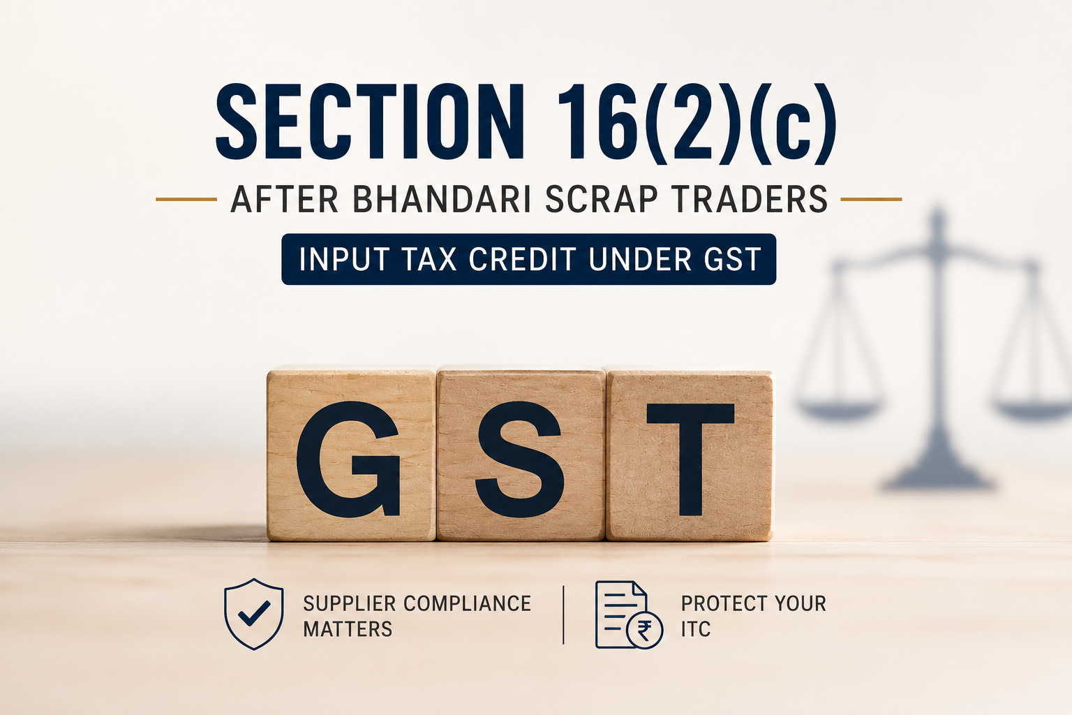Section 16(2)(c) After Bhandari Scrap Traders: Can a Genuine Purchaser Still Lose Input Tax Credit?